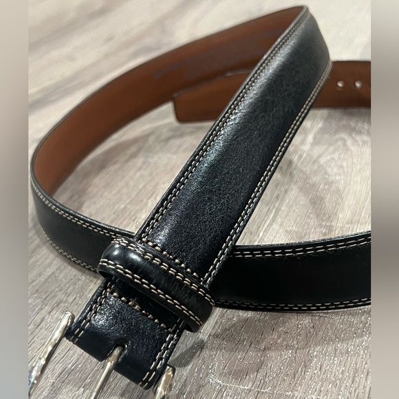 Brighton Belt 40W Hand made in USA Black Genuine Leather Belt - Picture 5 of 13